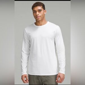 Lululemon Fundamental Classic White Long Sleeve Men's Shirt READ Sz XL/XXL ??
